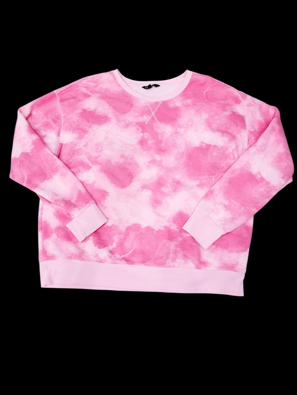 2/$20 George Pink Dye Tie Color Sweatshirt Size: XL